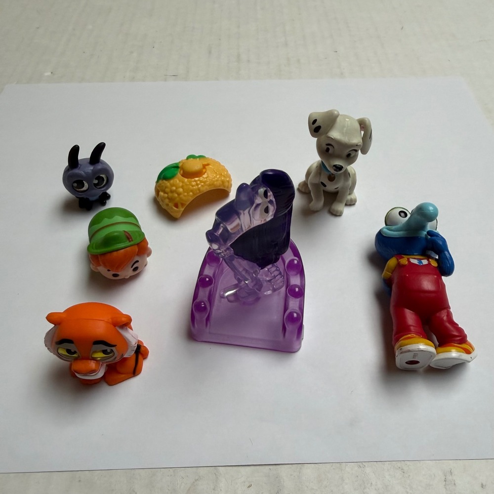 Disney Mixed Toy Lot of 7 Kids Multicolor Gonzo Tsum Tsum Dalmatians Figures